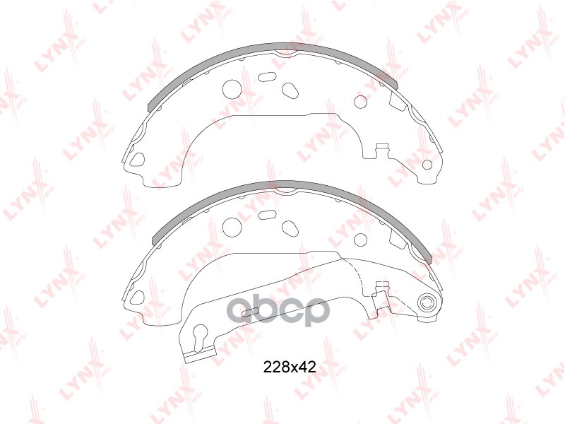 Колодки тормозные задние FORD Focus II 1.4-2.0D 04-11 LYNXauto арт. bs-3004