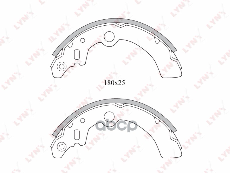 Колодки Тормозные Барабанные | Зад | LYNXauto арт. BS5101