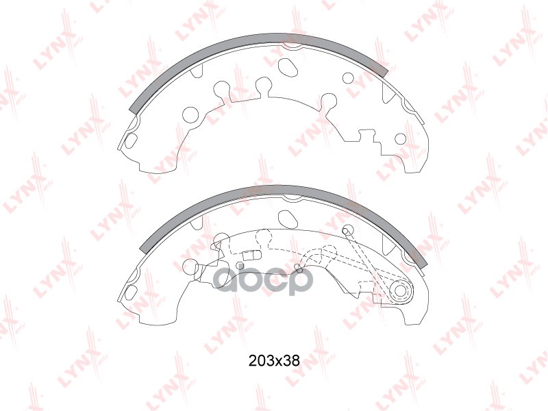 Колодки Тормозные Барабанные | Зад | LYNXauto арт. BS5901