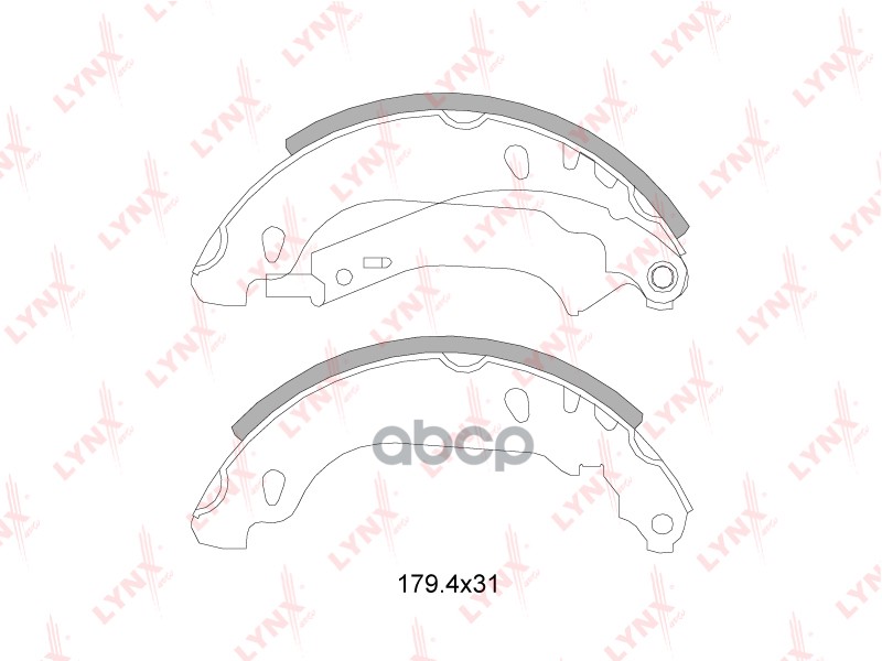 Колодки Тормозные Барабанные | Зад | LYNXauto арт. BS6101