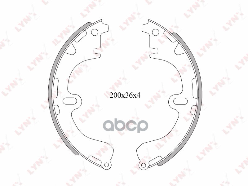 Колодки тормозные задние подходит для TOYOTA Corolla 1.3-2.0D 02/Carina 01/Caldina 02 BS-7502 LYNXauto арт. BS-7502