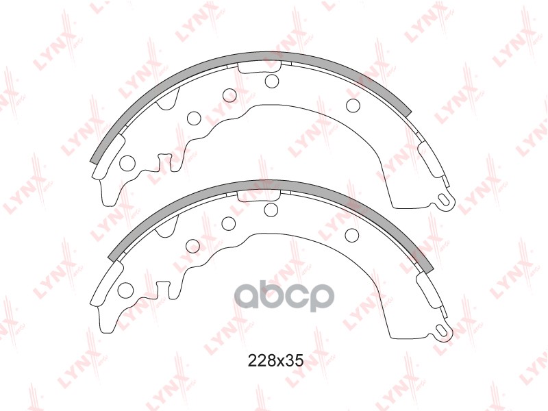 Колодки Тормозные Барабанные | Зад | LYNXauto арт. BS7513