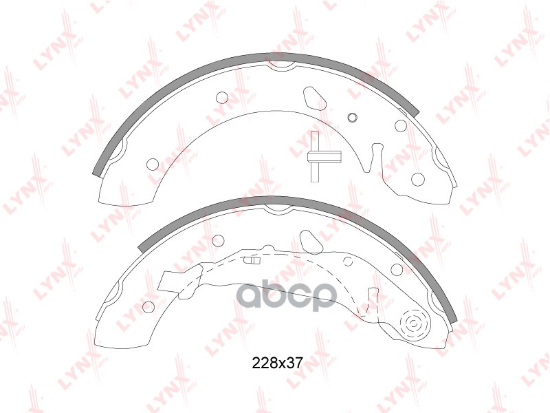 Колодки Тормозные Барабанные | Зад | LYNXauto арт. BS7525