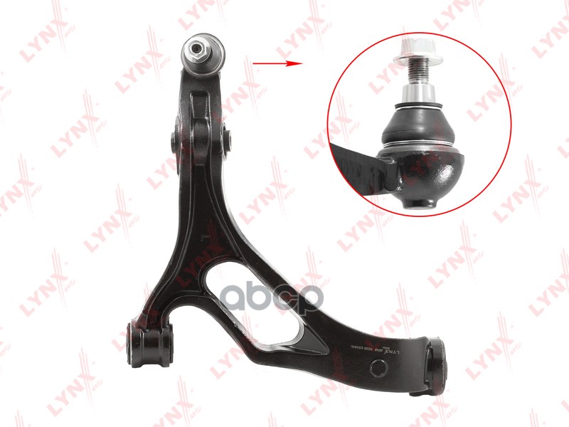 Рычаг нижний L / Перед. подв. AUDI Q7 3.0D-4.2 06-14  VW Touareg 3.2-5.0 02>  PORSCHE Cayenne 3.2-4. LYNXauto арт. c5364l