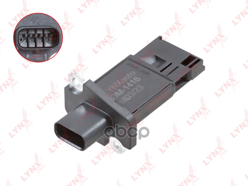 Датчик массового расхода воздуха CITROEN Jumper 2.2d 06>  FIAT Ducato 2.2d 06>  FORD Galaxy II 1.8d- LYNXauto арт. dm-1416