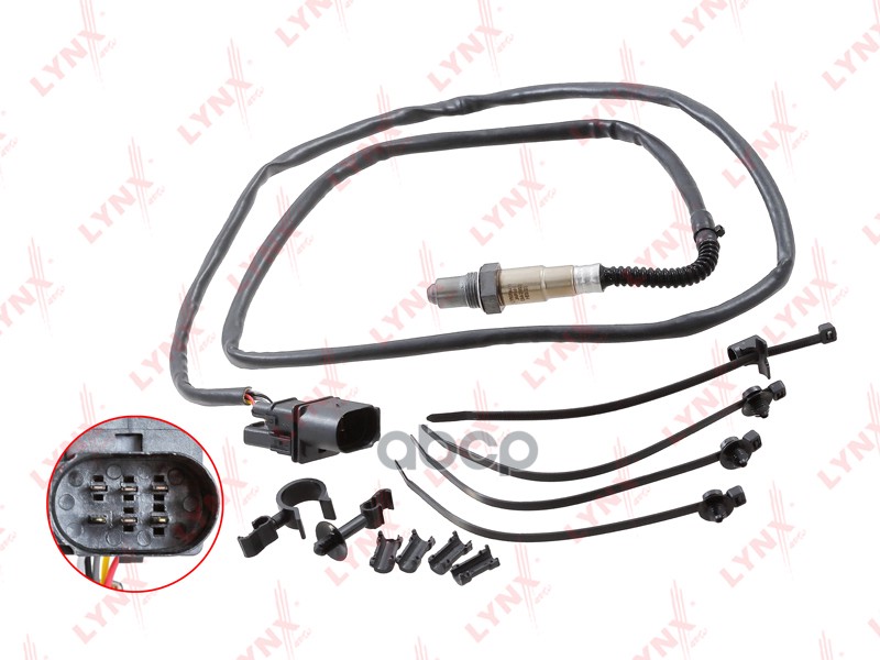 Датчик кислорода AUDI 1.6-2.0 A3 8L 96-03 / A4 B5 94-01 / A4 B6 00-05/ A4 B7 04-08 / A6 C5 01-05 / T LYNXauto арт. dm-2002