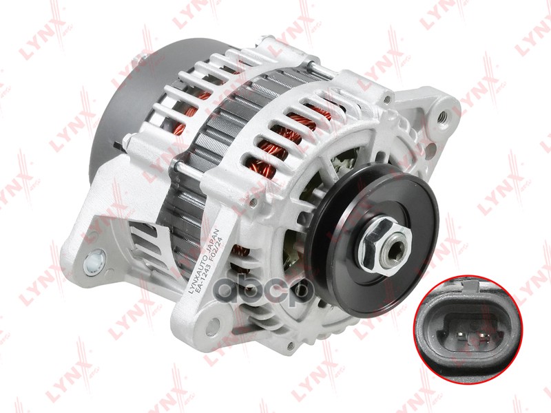 Генератор CHEVROLET Spark 0.8-1.0 05>  DAEWOO Matiz 0.8-1.0 98> (65A) 96314258  96380673  96518124 LYNXauto арт. ea-1243