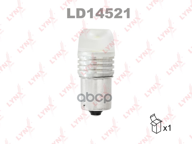 Лампа светодиодная 12V P21W 21W BA15s 12000K LYNXauto LED 1 шт. картон S25 LD14521 LYNXauto арт. LD14521