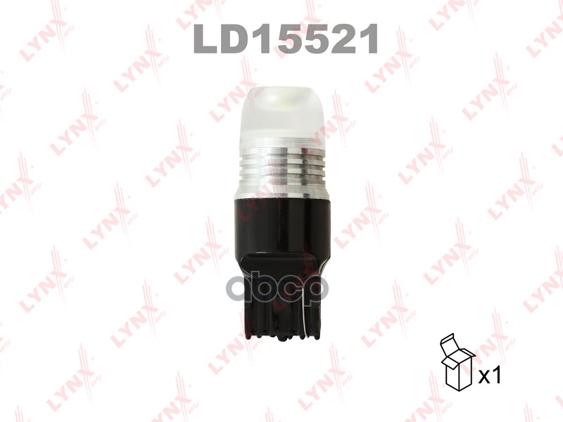 Лампа светодиодная 12V W21W 21W W3x16d 7000K LYNXauto LED 1 шт. картон T20 LD15521 LYNXauto арт. LD15521