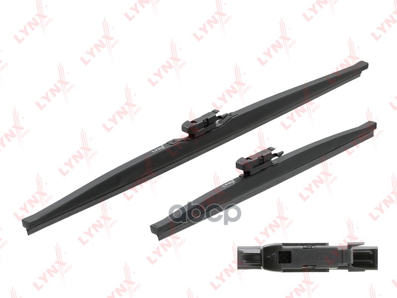 Щетка стеклоочистителя зимняя, комплект 600/380мм крепление  PINCH TAB NISSAN Qashqai (J10) 07, FIAT Panda 12 LW6038T LYNXaut...