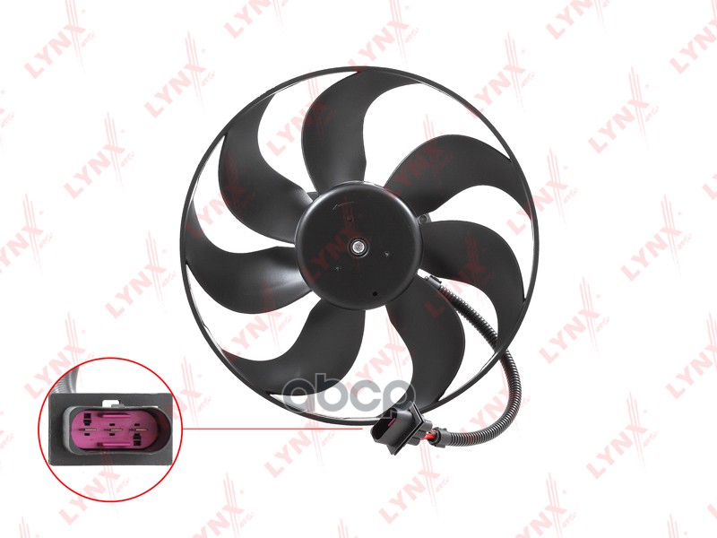 Вентилятор радиатора AUDI A3 1.6-1.9D 96-03  SKODA Fabia I 1.2 01> / Octavia(1U) 1.4-1.9D 96>  VW Bo LYNXauto арт. rf-1107