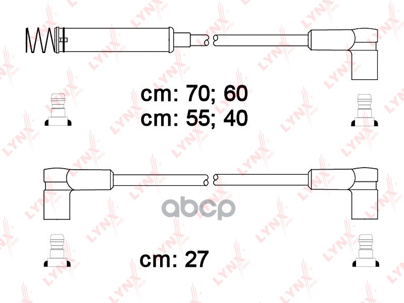 Провода высоковольтные OPEL Astra F 1.6 91> / Vectra A 1.6 88> LYNXauto арт. spc5908