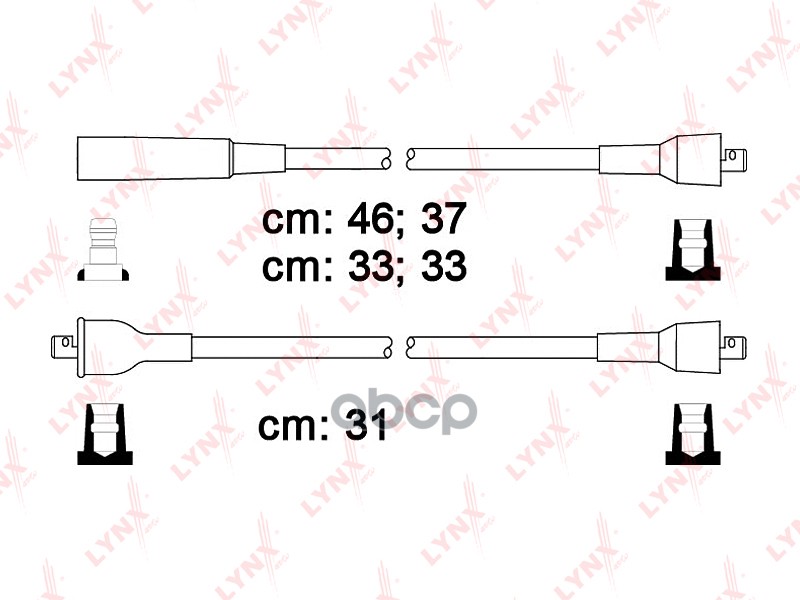 Провода высоковольтные GAZ/UAZ (дв.402) LYNXauto арт. spc8101