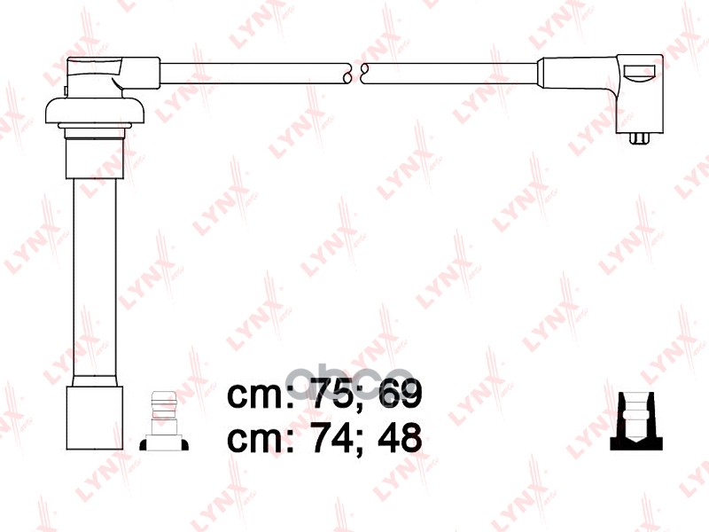Провода высоковольтные HONDA Accord V-VI(VTEC)/Civic V 1.5/1.6 LYNXauto арт. spe3407