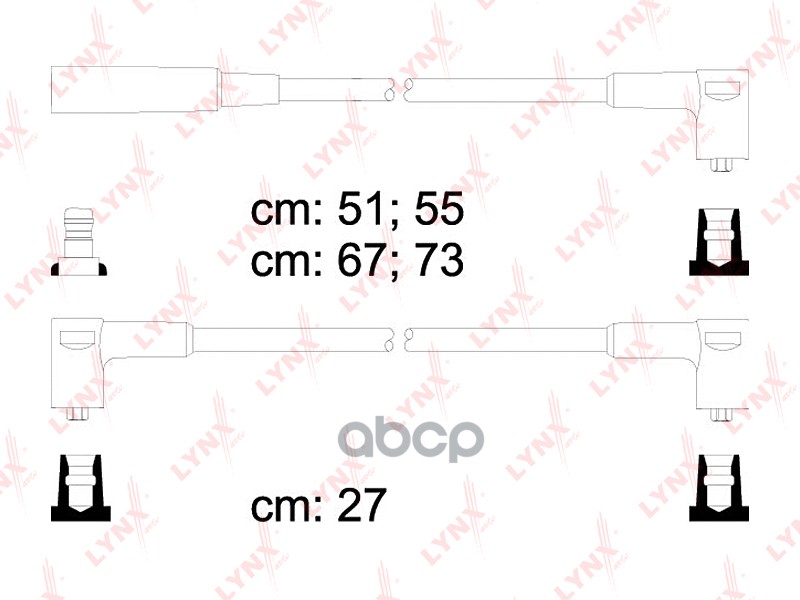 Провода высоковольтные LADA 2108-099 1 3/1 5 8V LYNXauto арт. spe4609