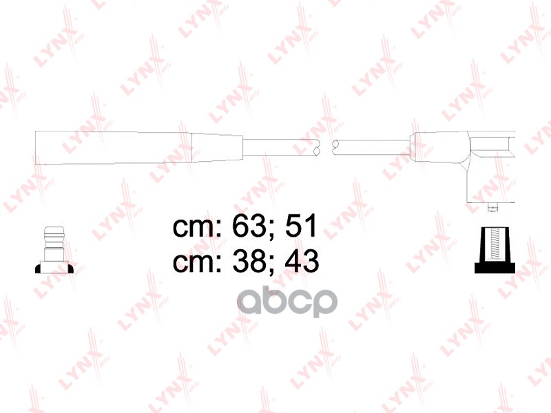 Провода высоковольтные LADA 2108-10  8V инж / Kalina LYNXauto арт. spe4610