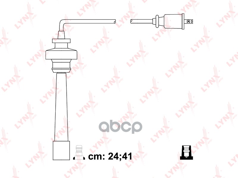 Провода высоковольтные MITSUBISHI Lancer 1 3-1 6 92> / Carisma 1 6 96> / Colt 1 3-1 6 96> / Pajero P LYNXauto арт. spe5517