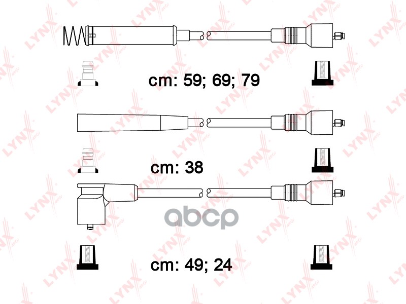 Комплект Высоковольтных Проводов (Класс E) LYNXauto арт. SPE5914
