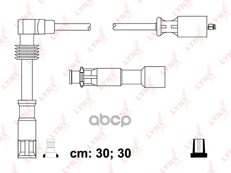 Провода высоковольтные AUDI A4 1 8 95-00  VW Passat 1 8 95-00 LYNXauto арт. spe8030