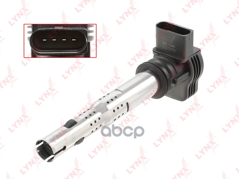 Катушка зажигания AUDI A3 1.8-2.0 03-12 / A4 1.8-2.0 04-15 / A5 1.8-2.0 07-17 / A6 2.0 05> / A8 2.0 LYNXauto арт. spl1023