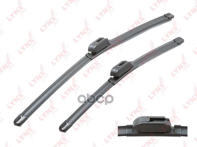 Щетка стеклоочистителя бескаркасная  комплект 550/400мм FORD Fiesta 01>08 / Fusion 02>12  MAZDA 2 14 LYNXauto арт. xf5540h