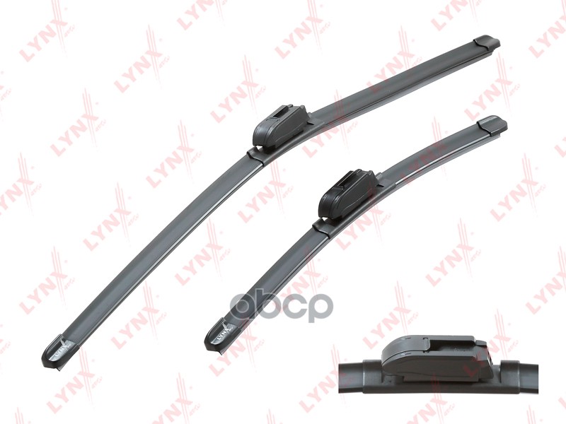 Щетка стеклоочистителя бескаркасная  комплект 600/350мм FORD Ka 08>16  HONDA Civic 00>05  MAZDA 2 07 LYNXauto арт. xf6035h