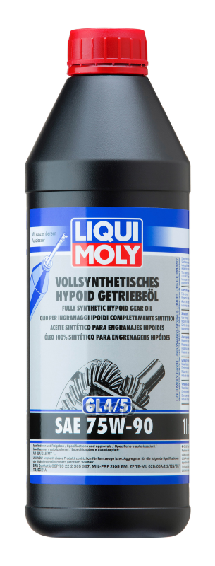 Масло Трансмиссионное Синтетическое Vollsynth Hypoid-Getrieb 75W-90 Gl-4/Gl-5/Mt-1 1Л 1024 LIQUI MOLY арт. 1024