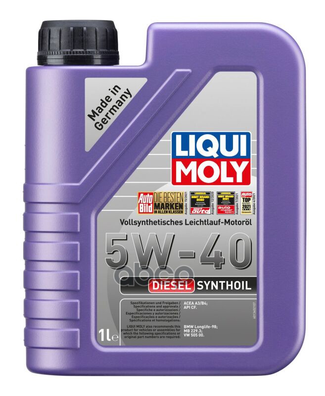 LIQUI MOLY 5W-40 Diesel Synthoil, 1Л (Pao Синт.мотор.масло)