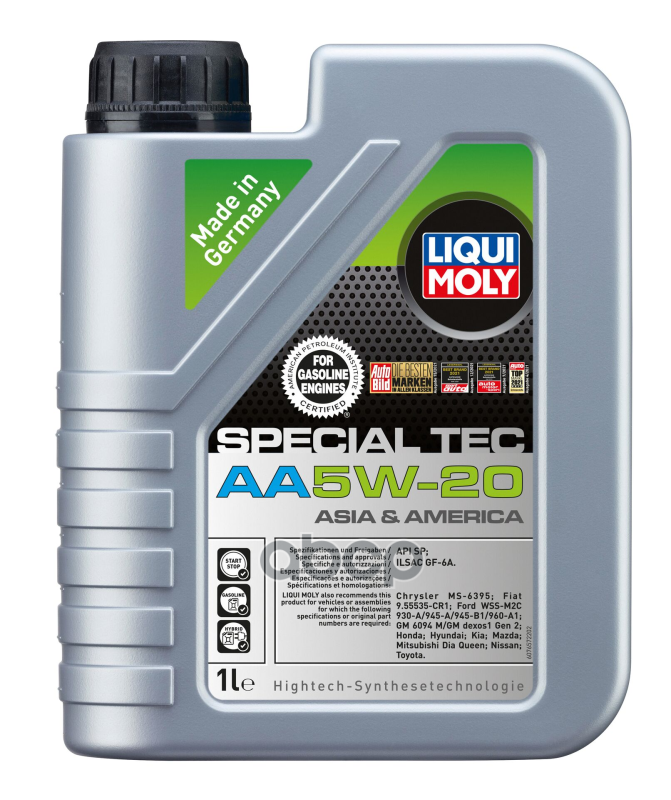 LIQUI MOLY Масло Моторное Синтетическое 1Л - Нс-Синт. Мот.масло Special Tec Aa 5W-20 Sp Gf-6A (1Л)