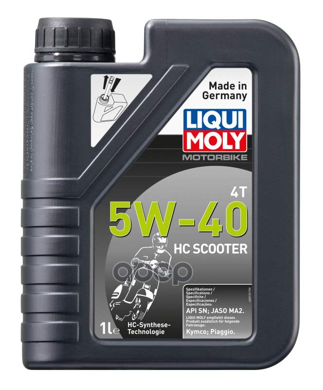 Масло Мотор Motorbike 4T 5W-40 Hc Scooter (Hc-Синтетическое)   (1 Л.) LIQUI MOLY арт. 20829