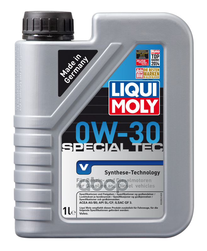 LIQUI MOLY Масло моторное синтетическое НС-Special Tec V 0W-30 CF/SL A5/B5 1л 2852