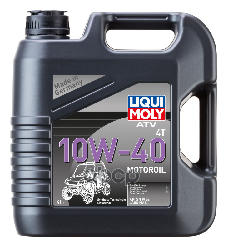 Масло Мотор Atv 4T Motoroil  10W-40 (Нс-Синтетическое) Для Квадроциклов (4 Л.) Liqui moly арт. 3014
