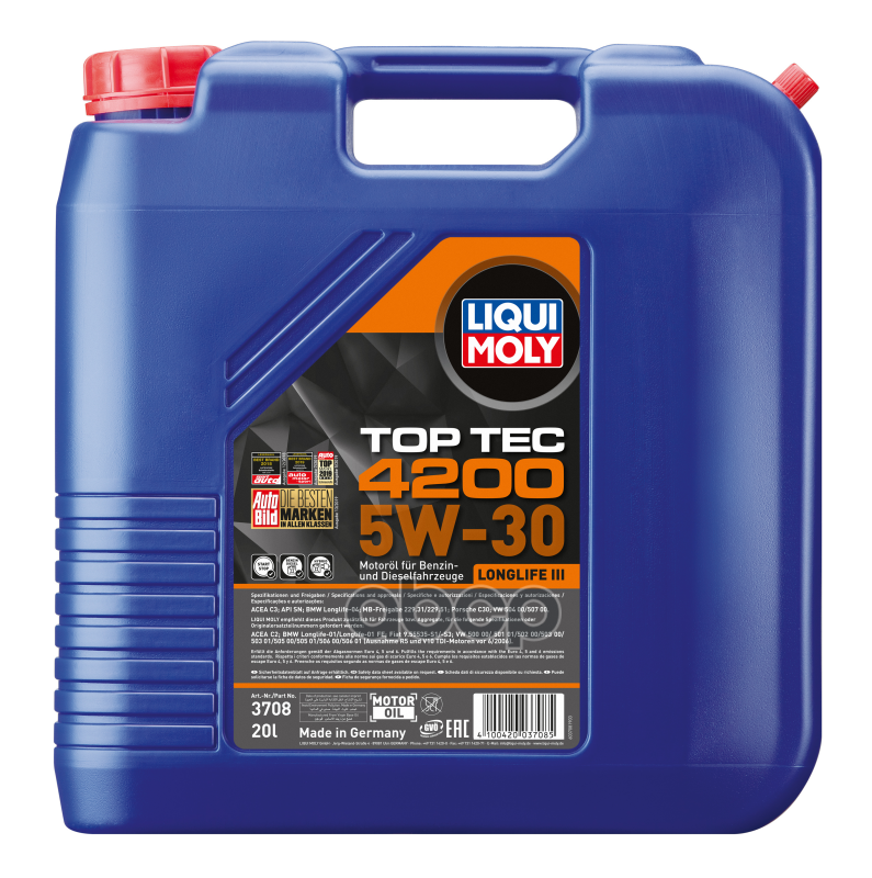 LIQUI MOLY Масло Моторное Top Tec 4200 5W-30 (20 Л.)