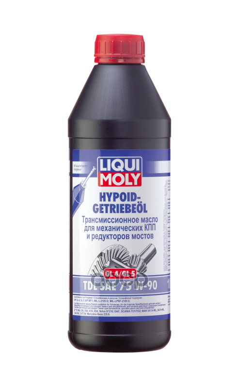 Трансмиссионное масло Hypoid-Getriebeoil TDL 75W-90 1л (1407) 3945 LIQUI MOLY арт. 3945