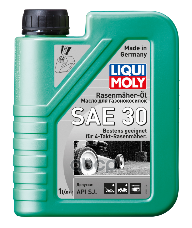 LIQUI MOLY Масло моторное минеральное для газон Rasenmaher-Oil 30 SJ 1л (1264) 3991