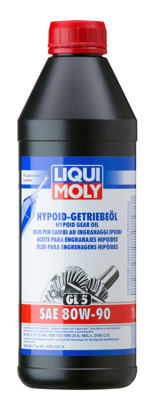 Масло трансмиссионное минеральное Hypoid-Getriebeoil 80W-90 GL-5 1л (3924) 4406 LIQUI MOLY арт. 4406