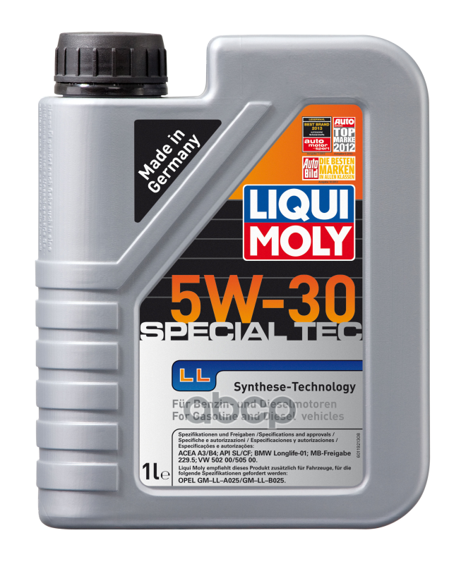 LIQUI MOLY Масло моторное LIQUI MOLY Leichtlauf Special LL 5W-30 синтетическое 1 л  8054 / 1192 / 2447