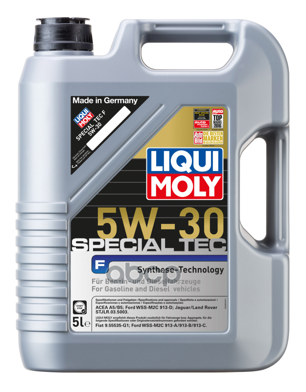 LIQUI MOLY Масло моторное LIQUI MOLY Leichtlauf Special F 5W-30 синтетическое 5 л  8064 / 2326 / 3853