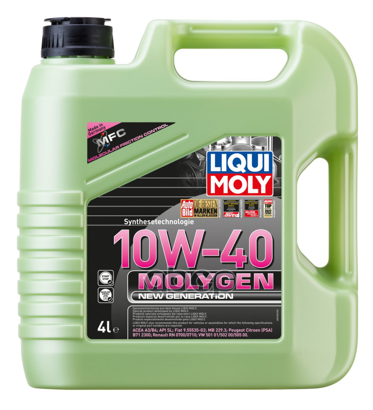 LIQUI MOLY Масло моторное Molygen Generation 10W-40 (4 л.)