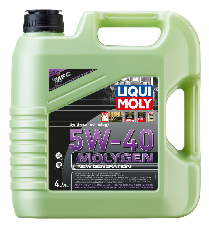 LIQUI MOLY Масло Моторное Синтетическое Нс-Molygen New Generation 5W-40 4Л (8578) 9054