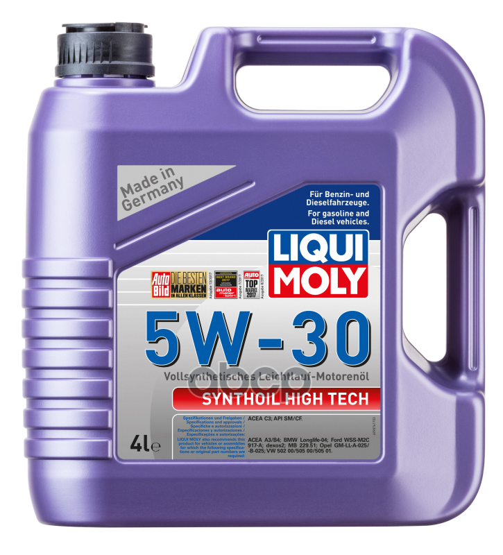 LIQUI MOLY Масло Мотор Synthoil High Tech  5W-30  (4 Л.)