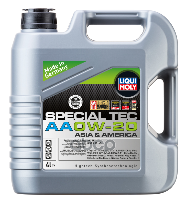 LIQUI MOLY Масло моторное синтетическое НС-Special Tec AA 0W-20 SP GF-6A 4л (8066) 9705