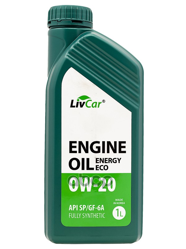 LivCar Масло моторное LIVCAR ENGINE OIL ENERGY ECO 0W-20 API SP/GF-6A (1л) LC1550020001