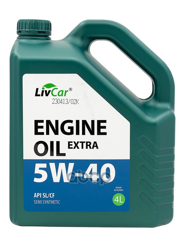 LivCar Масло моторное LIVCAR ENGINE OIL EXTRA 5W-40 API SL/CF (4л) LC2610540-004