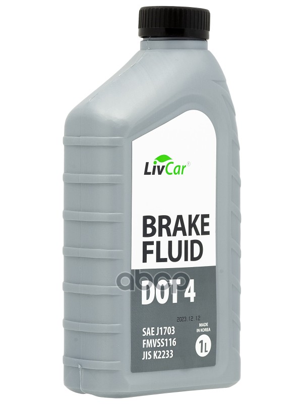 Жидкость тормозная LivCar BRAKE FLUID DOT4 (1л) LivCar арт. lcdot4-001