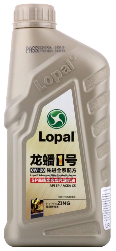 Lopal Lopal 1 Advanced Fully Synthetic Series Sp 0W-20 1 L Api Sp,Acea C5,Mb-Approval 229.71,Jaguar Land R Lopal Lpl36578