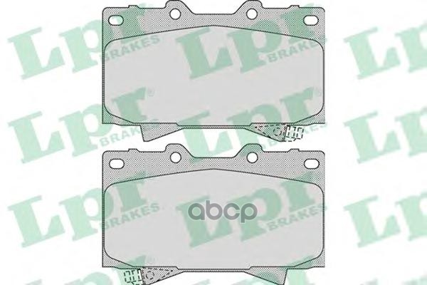 Колодки тормозные дисковые Lpr арт. 05P1050