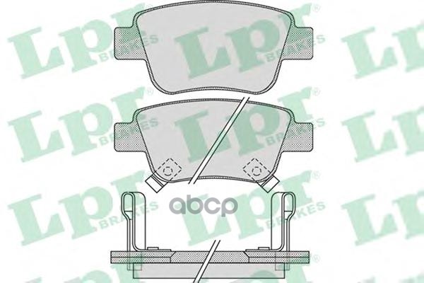 Колодки задние TOYOTA AVENSIS T25, COROLLA E15 05P1113 Lpr арт. 05P1113