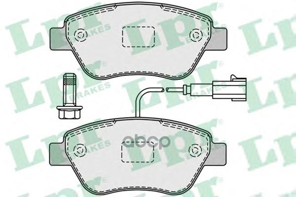 Колодки тормозные дисковые Lpr арт. 05P1225