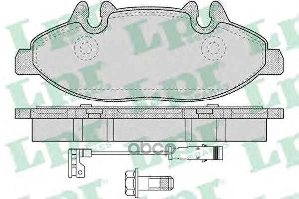 Комплект тормозных колодок 05P1228 Lpr арт. 05P1228